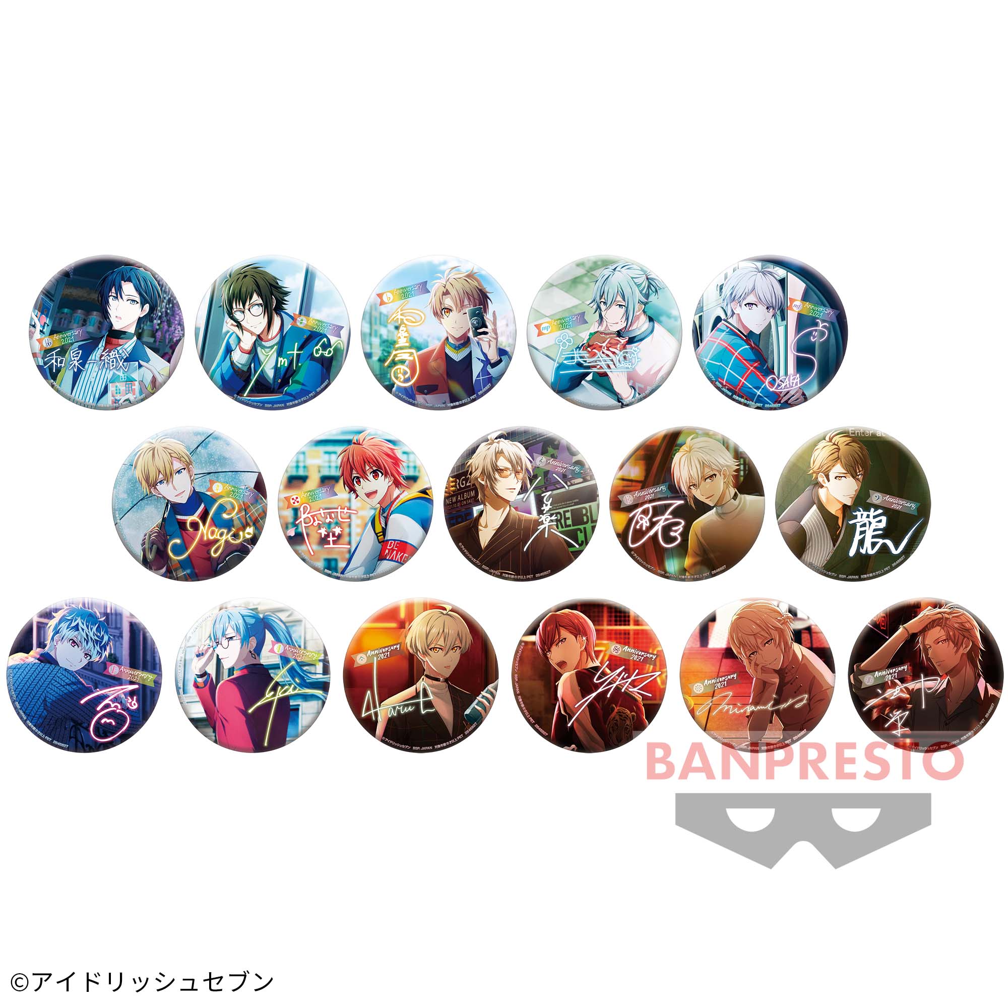 棗巳波 缶バッジ アイドリッシュセブン アイナナ 5周年 公式通販 
