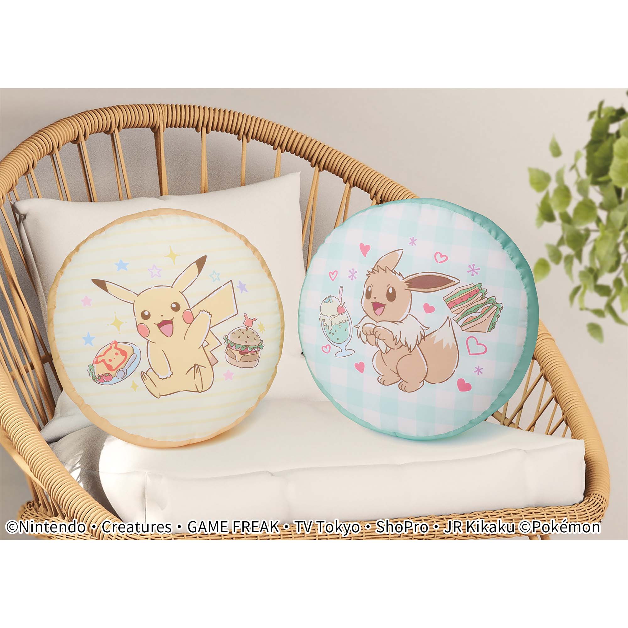 ポケットモンスター リバーシブルクッション「Cafe Art」～ピカチュウ 