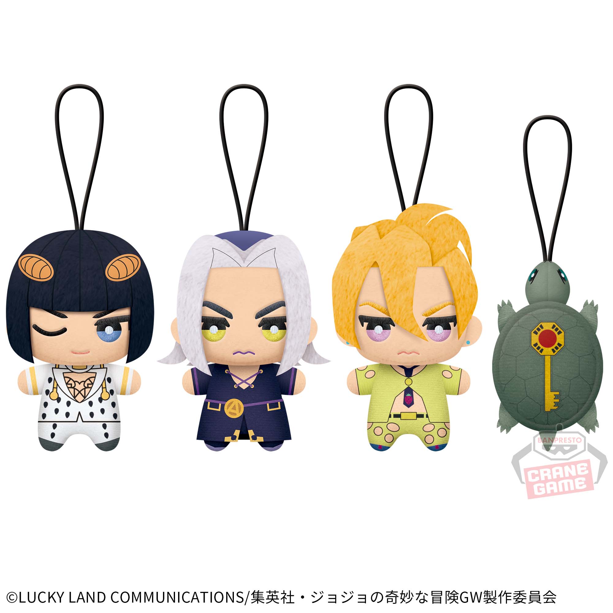 ジョジョの奇妙な冒険　黄金の風　ちみっともぬいvol.3 全４種　ナムコ限定 ジョジョの奇妙な冒険 黄金の風 ちみっともぬい vol.3・4 コンプ