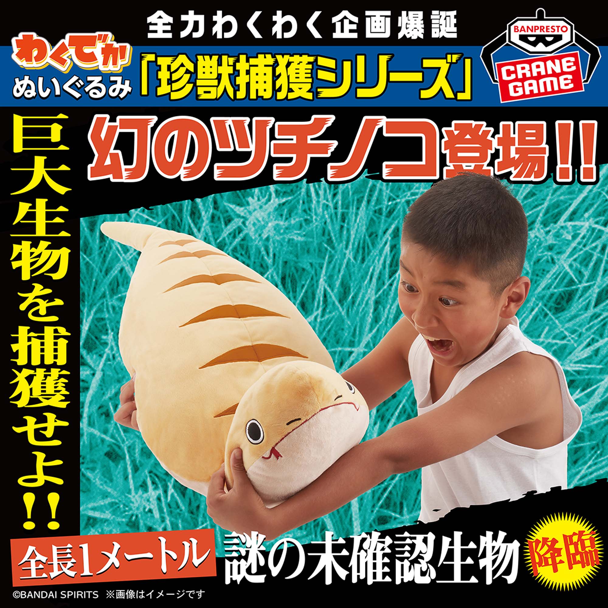 わくでかぬいぐるみ 珍獣捕獲シリーズ～幻のツチノコ～│株式会社 