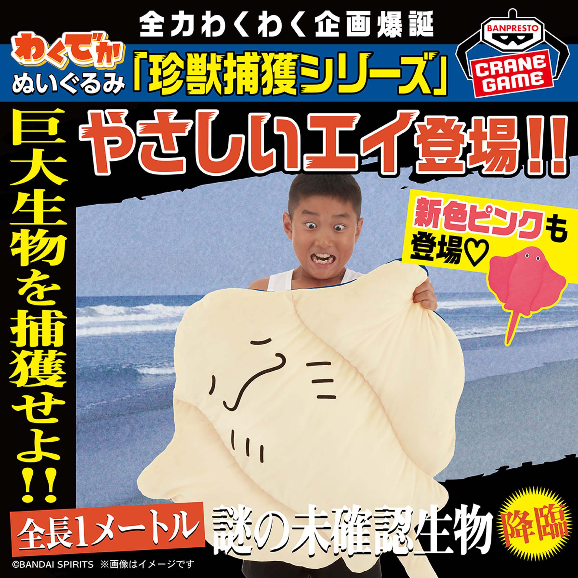 わくでかぬいぐるみ 珍獣捕獲シリーズ～やさしいエイ～ドキドキ 