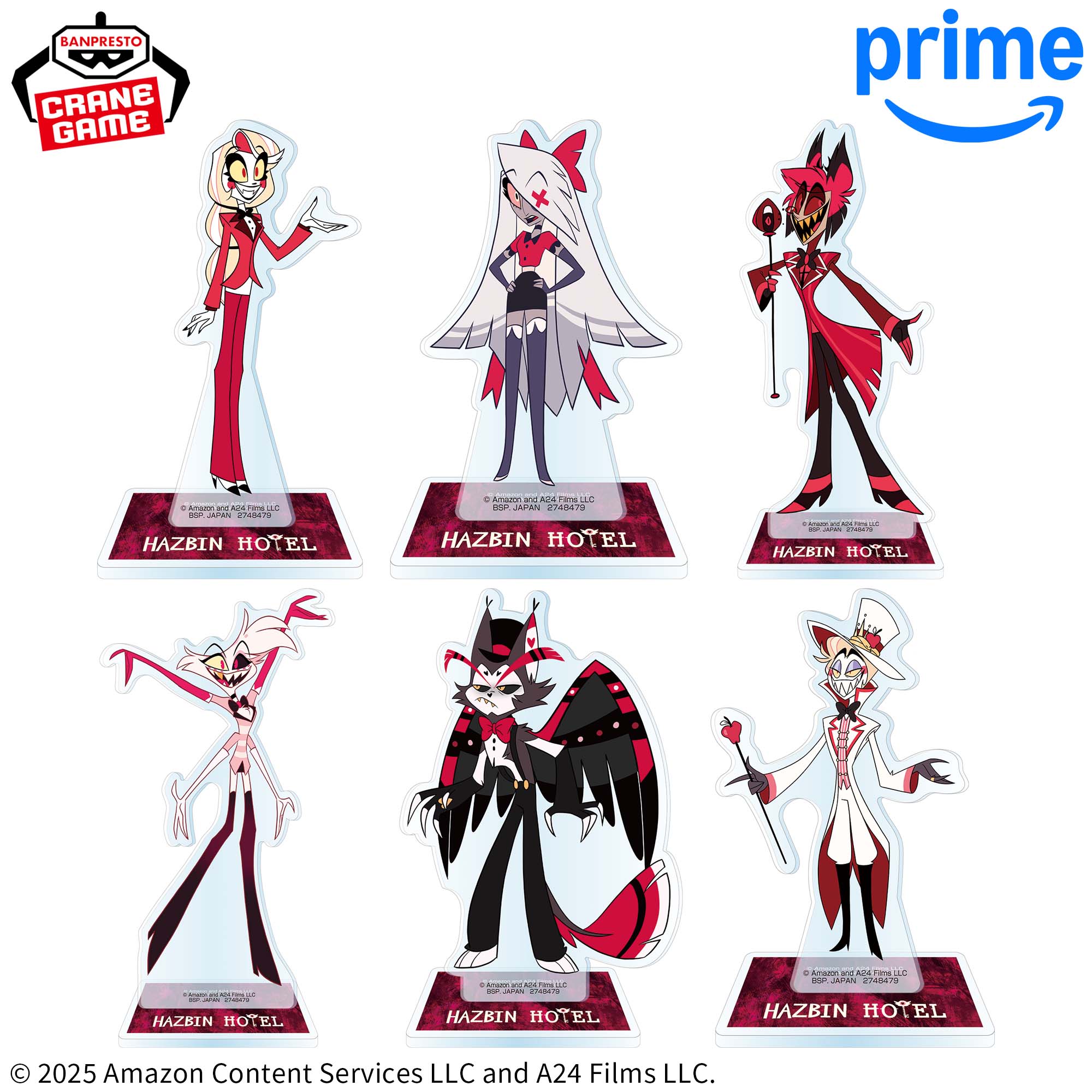 【ニフティ】ハズビン・ホテルへようこそ スタンド付きアクリルプレート ナムコ限定 ハズビンホテルへようこそ スタンド付きアクリルプレートvol.1、2 全