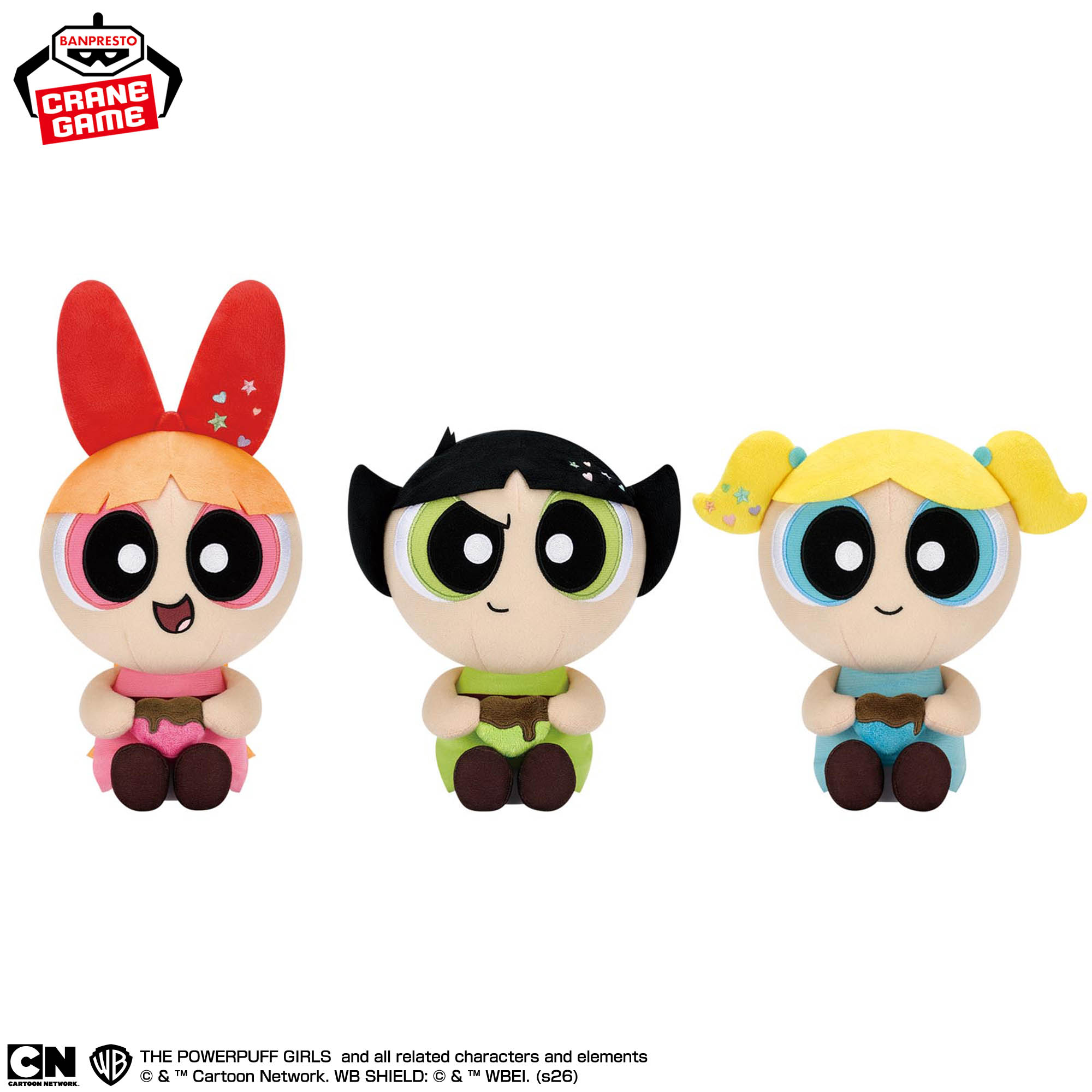 パワーパフガールズ ぬいぐるみ 2001年製巨大ぬいぐるみ3体セット 