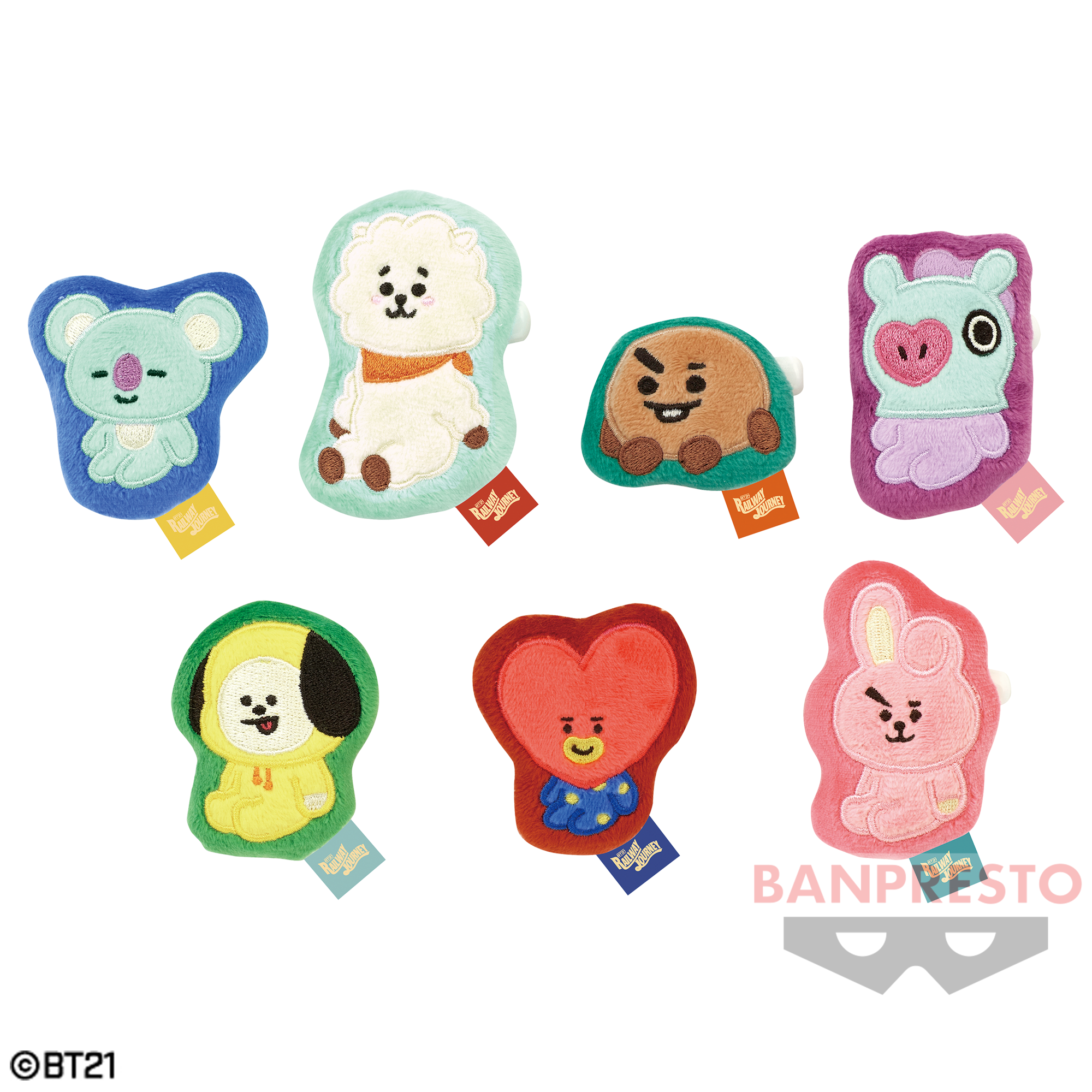 BT21 ぬいぐるみバッジ～Railway Journey～