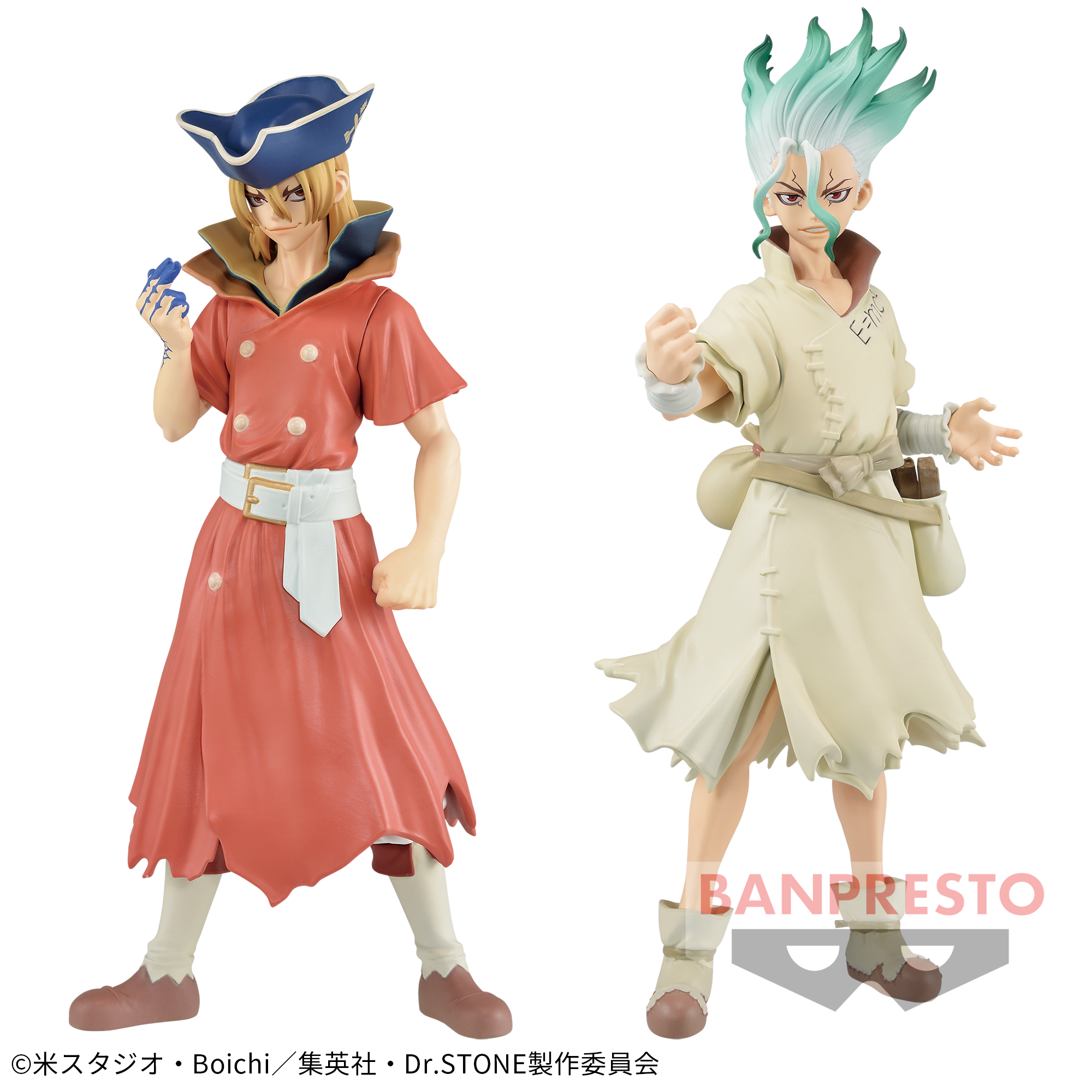 Dr.STONE FIGURE of STONE WORLD-造形の科学-七海龍水＆石神千空