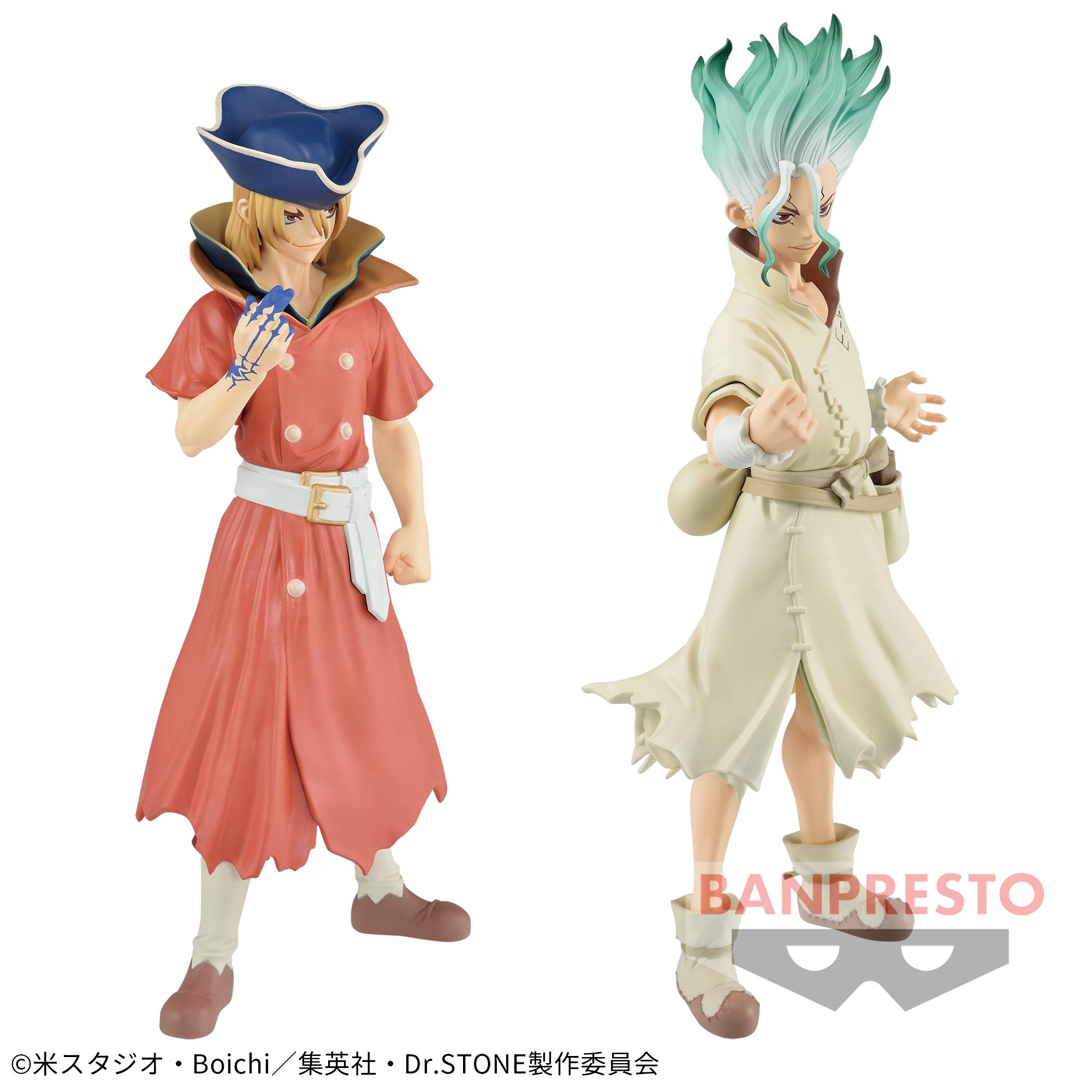 Dr.STONE FIGURE of STONE WORLD-造形の科学-七海龍水＆石神千空