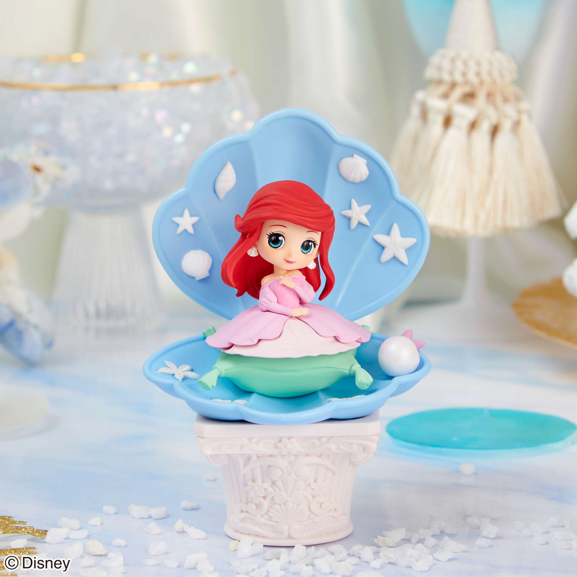 Q posket stories Disney Characters Pink Dress Style -Ariel-
