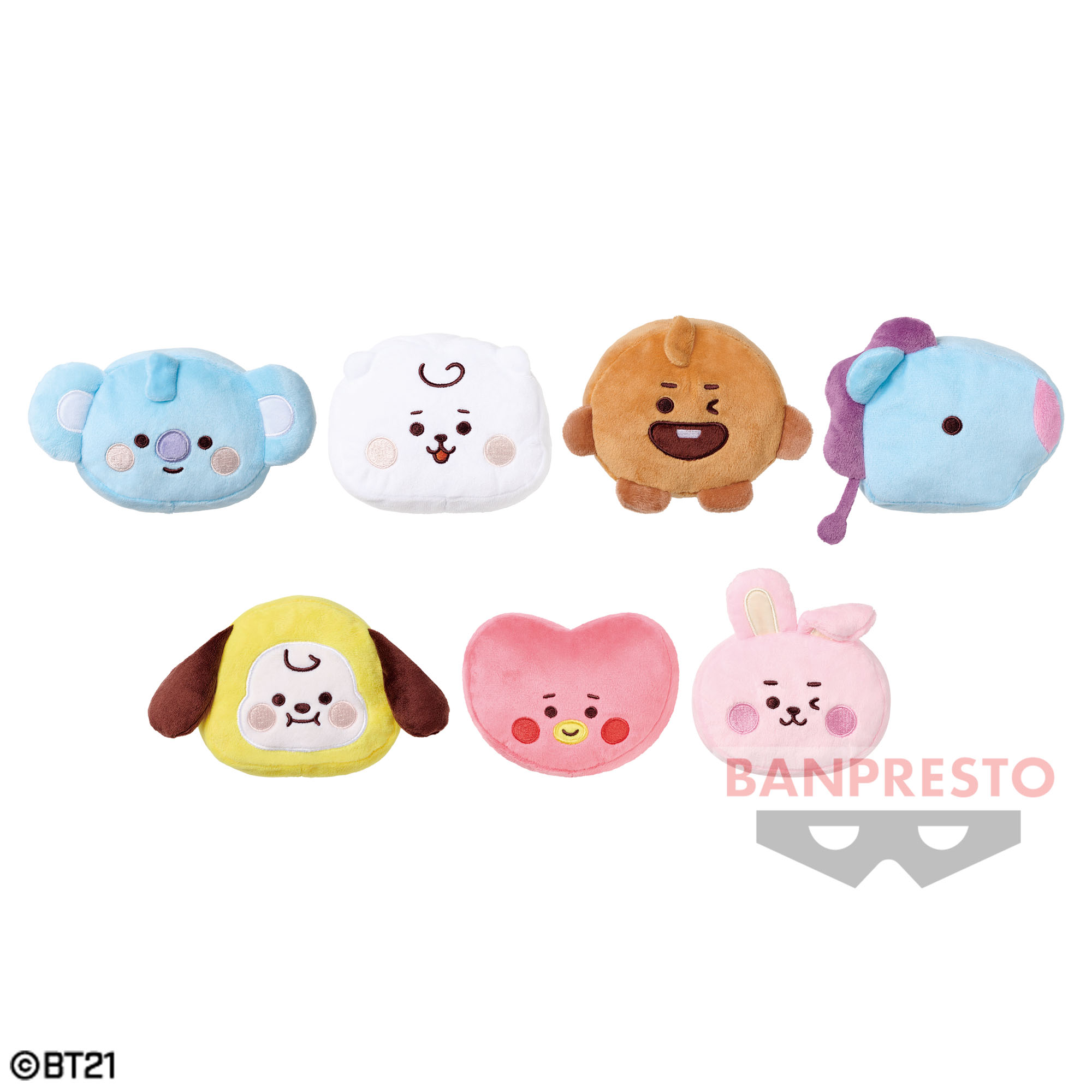 BT21 顔型ポーチ