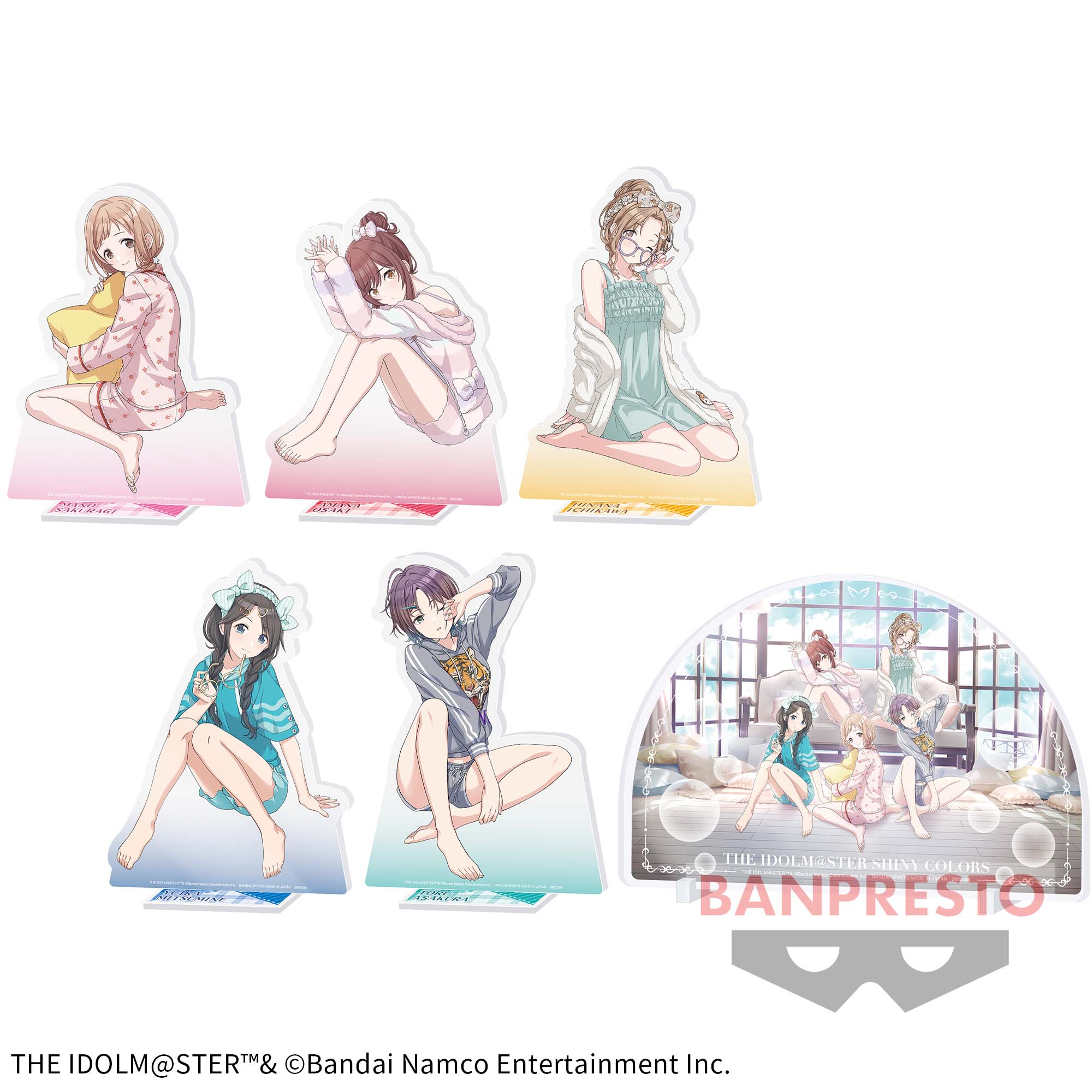 アイドルマスター シャイニーカラーズ スタンド付きメガアクリルプレート～プライベートドレスダウン～ - 商品情報│株式会社BANDAI