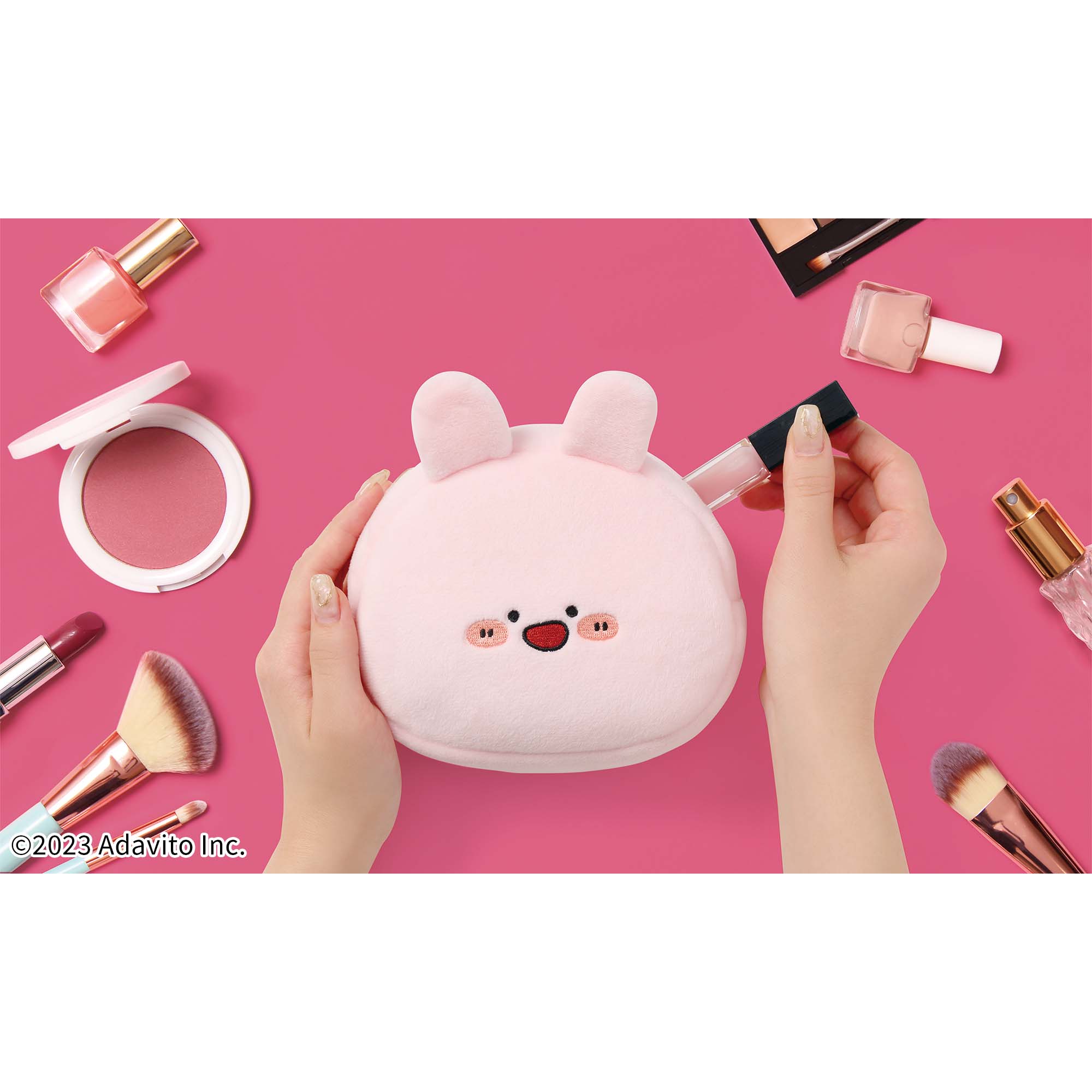 あさみみちゃん ほっぺたほんのりぬいぐるみポーチ