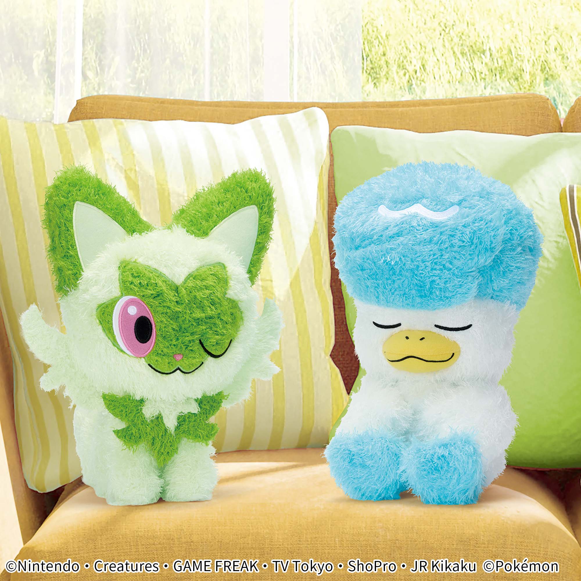ポケットモンスター もふぐっと くつろぎタイムぬいぐるみ～ニャオハ・クワッス～