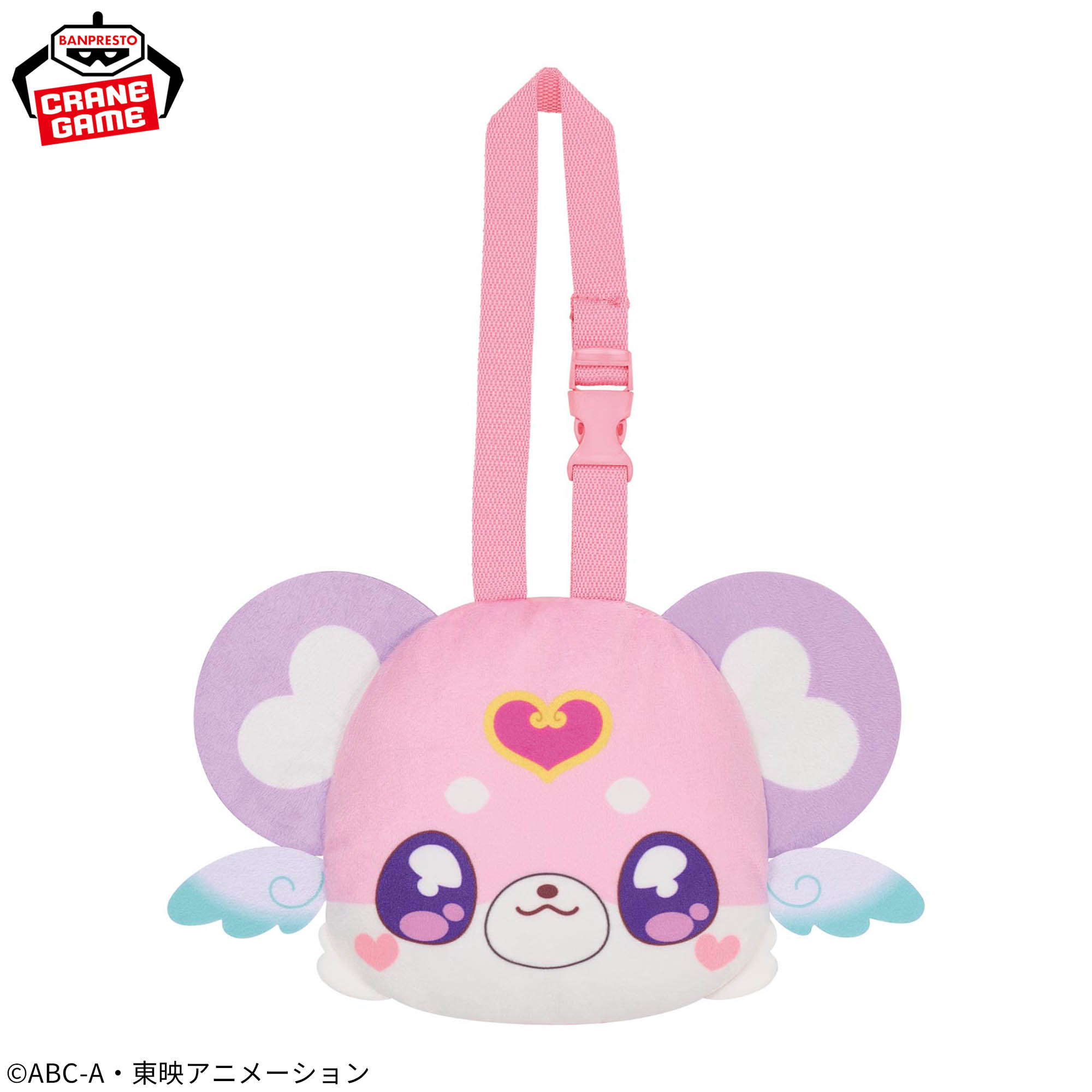 名探偵プリキュア! ストラップ付き顔型ぬいぐるみポーチ