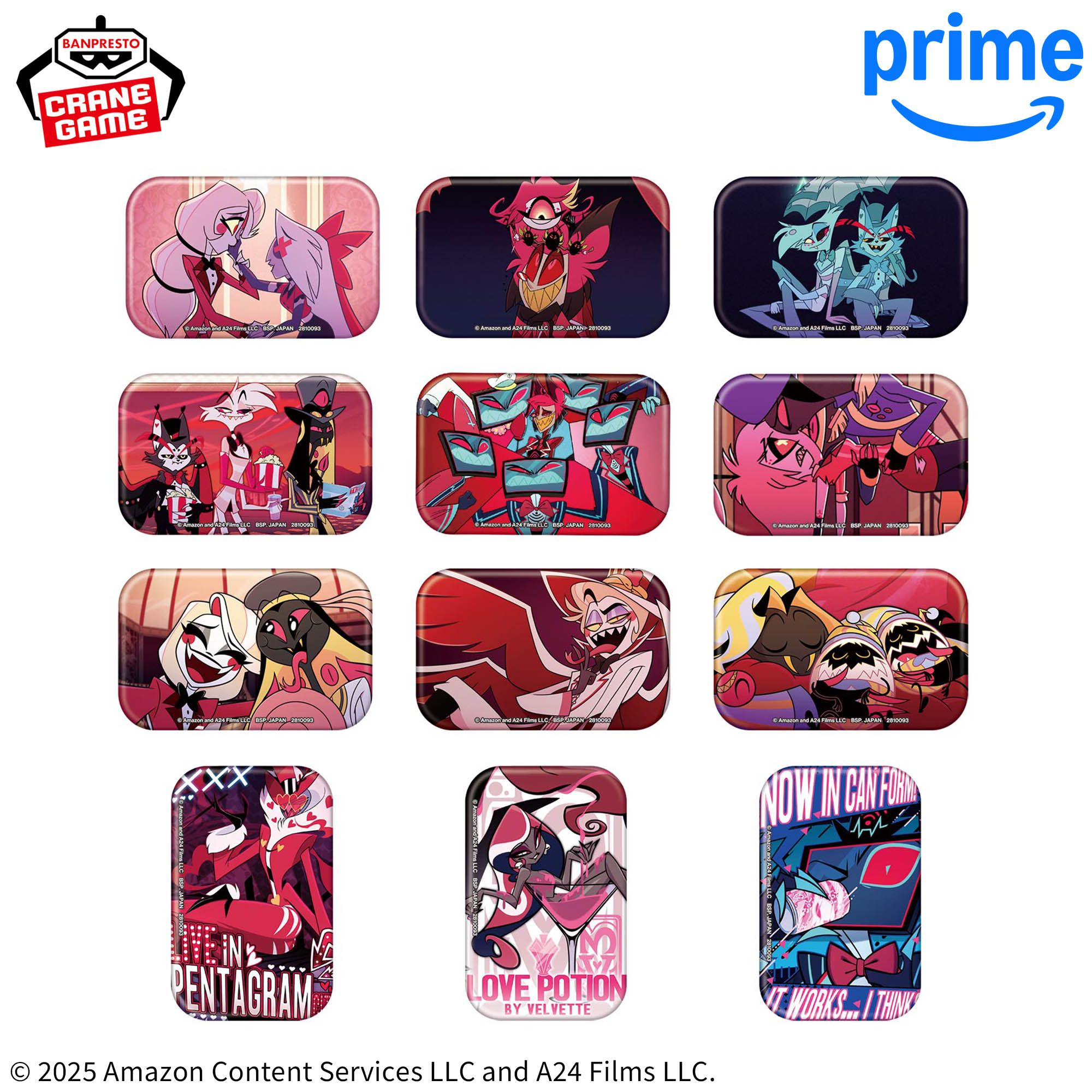 ハズビン・ホテルへようこそ スクエア缶バッジ