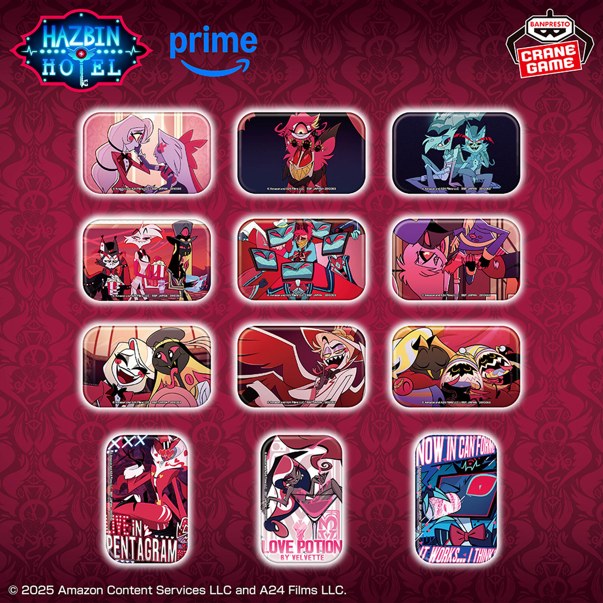 ハズビン・ホテルへようこそ スクエア缶バッジ