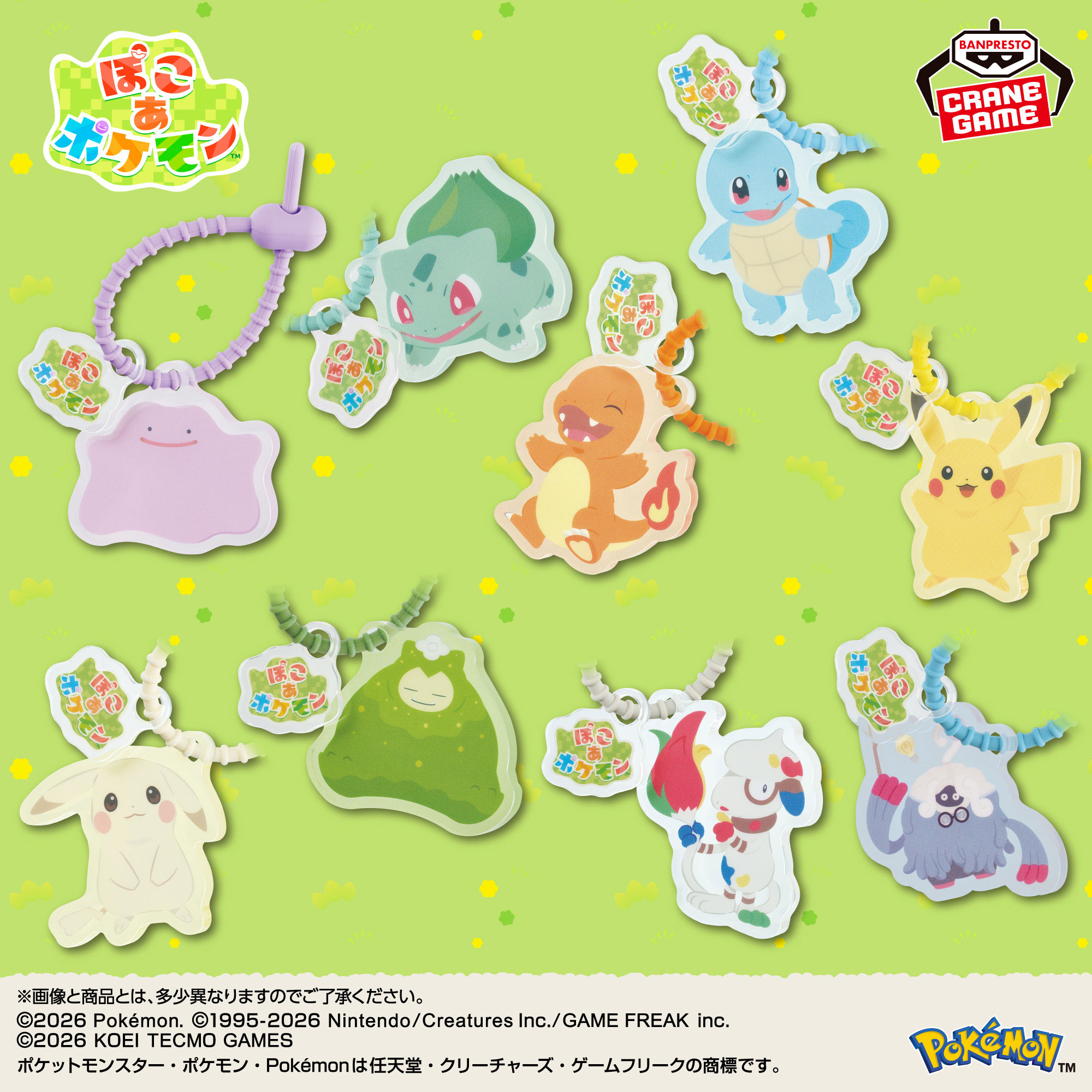 『ぽこ あ ポケモン』 シリコンバンド付きアクリルブロック