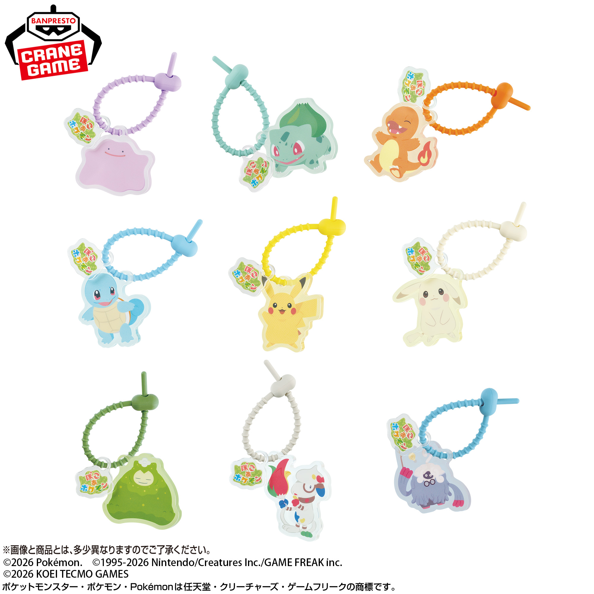 『ぽこ あ ポケモン』 シリコンバンド付きアクリルブロック